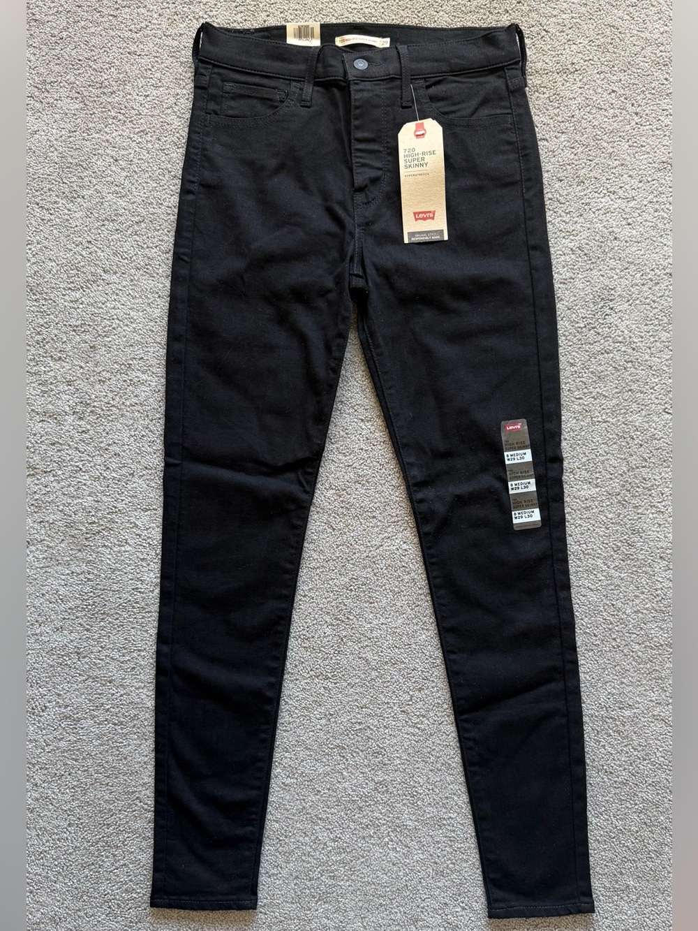 Levi's High-Rise Women's Super Skinny Jeans - Black